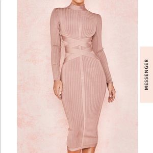House of CB Beige bandage dress